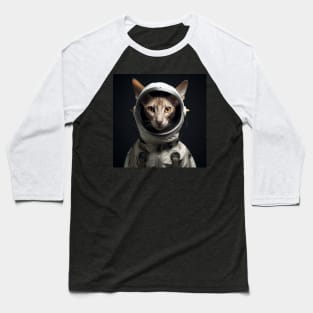 Astronaut Cat in Space - Oriental Shorthair Baseball T-Shirt